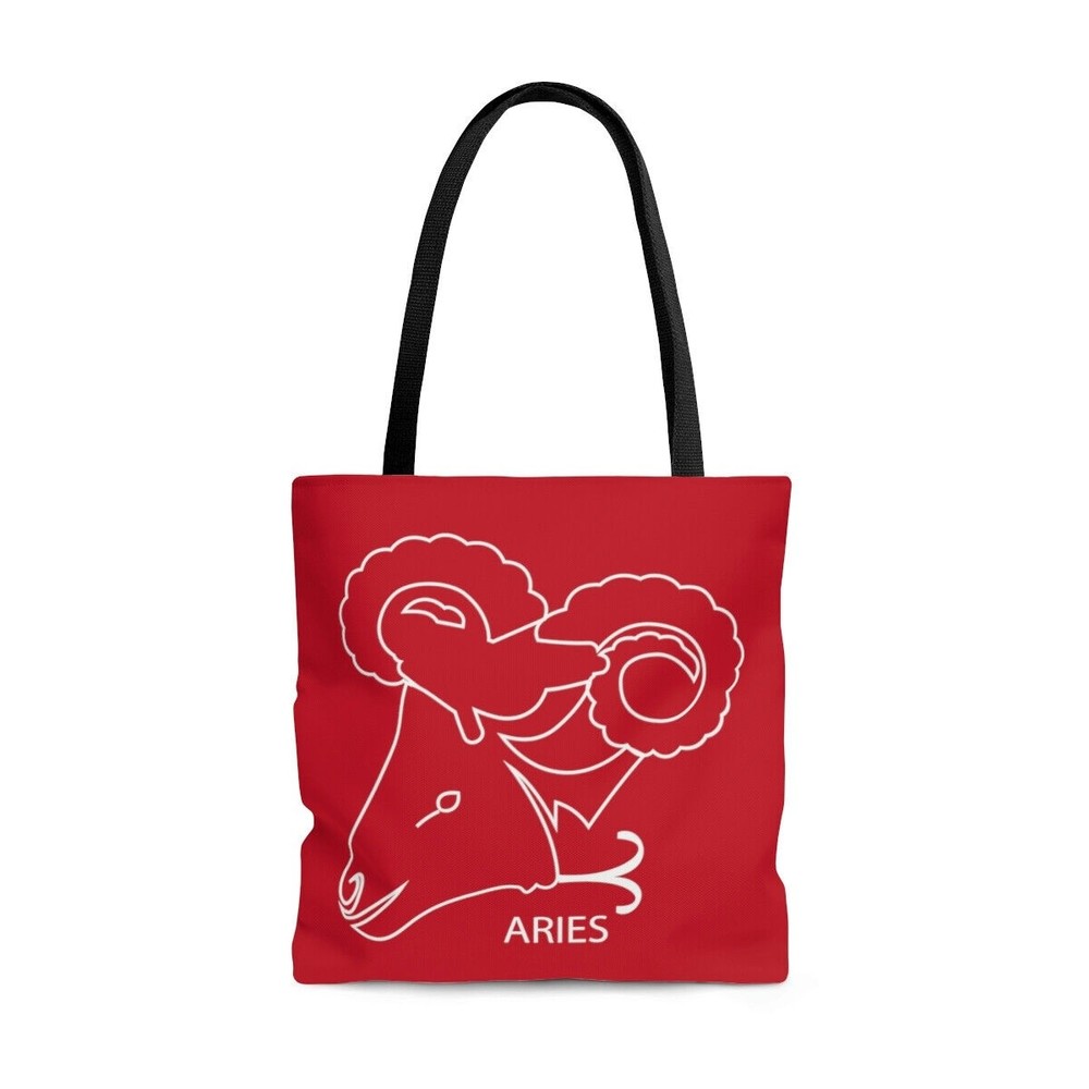 Aries Zodiac Tote Bag Large Polyester Astrology Gift New